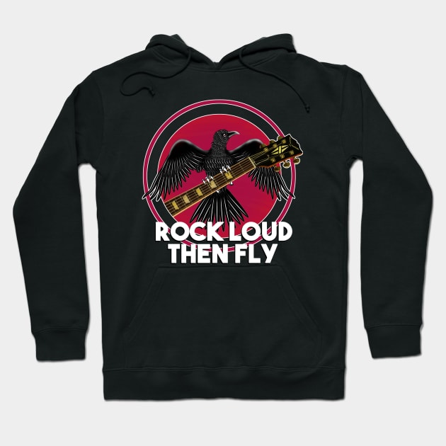 Rock on guitar players Hoodie by Brash Ideas